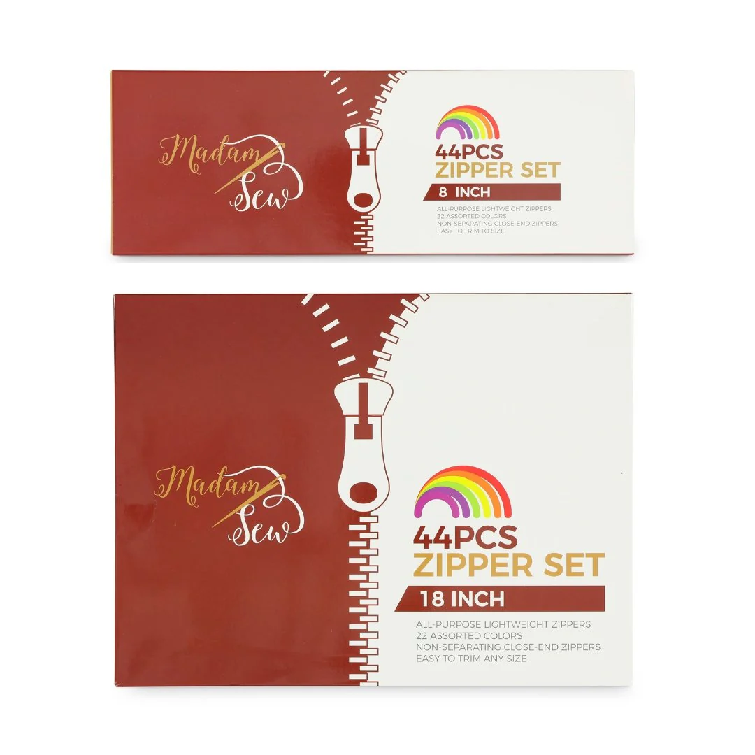 Zipper Set - 44 pcs/box - 22 colors - 2 sizes to choose from - Image 3