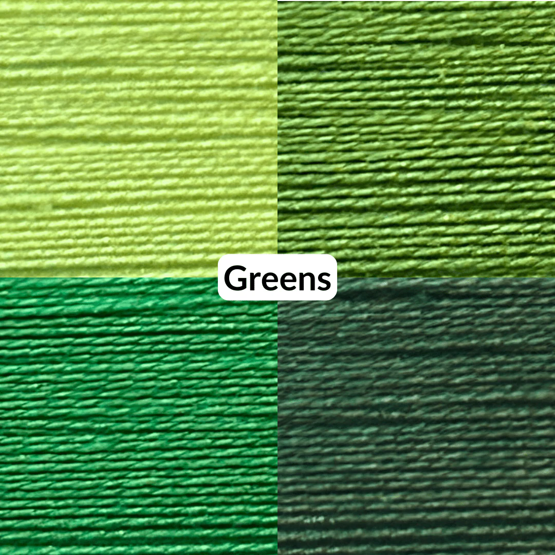 Cotton Thread Set - Greens! For Quilting and Sewing - 8 Spools, 4 Colors, 180 Yards Each - Image 3