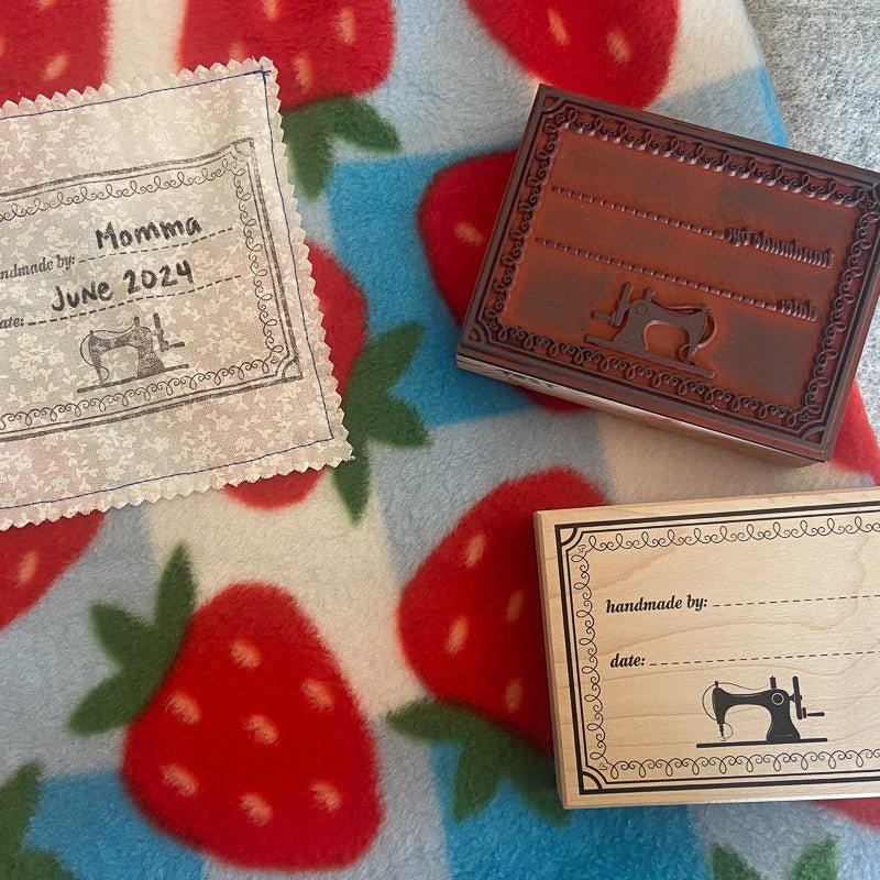"Handmade By" Fabric Stamp - Personalize Your Handmade Creations! - Image 6