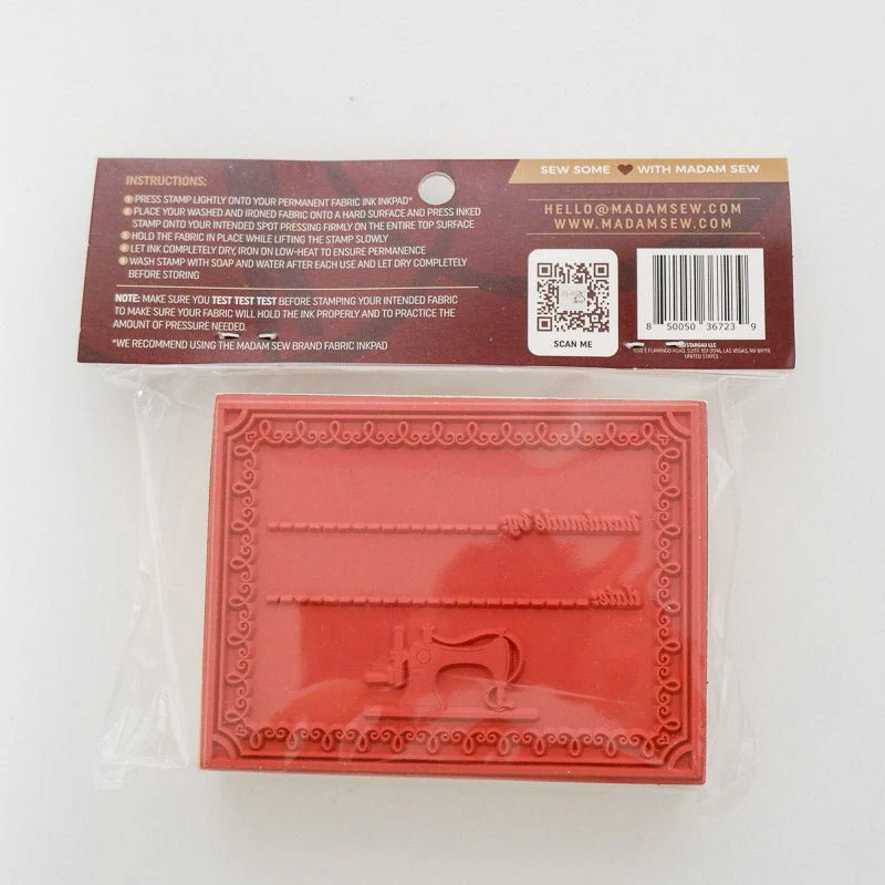 "Handmade By" Fabric Stamp - Personalize Your Handmade Creations! - Image 7