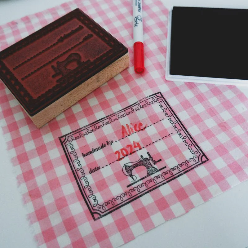 "Handmade By" Fabric Stamp - Personalize Your Handmade Creations! - Image 9