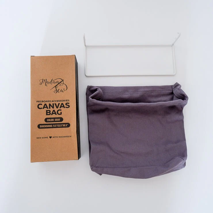 Hanging Bag 9.5 x 3.5 x 8.5 inches - Pegboard Accessories - Image 3