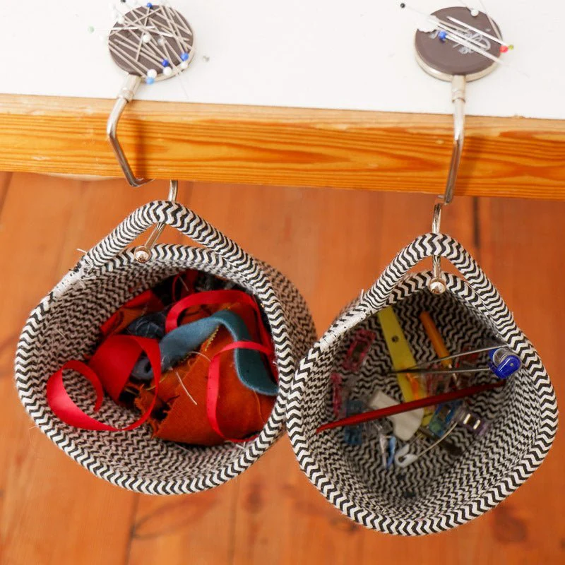 Hanging Scrap Bin With Magnetic Pin Holder - Keep your sewing space tidy! - Image 8