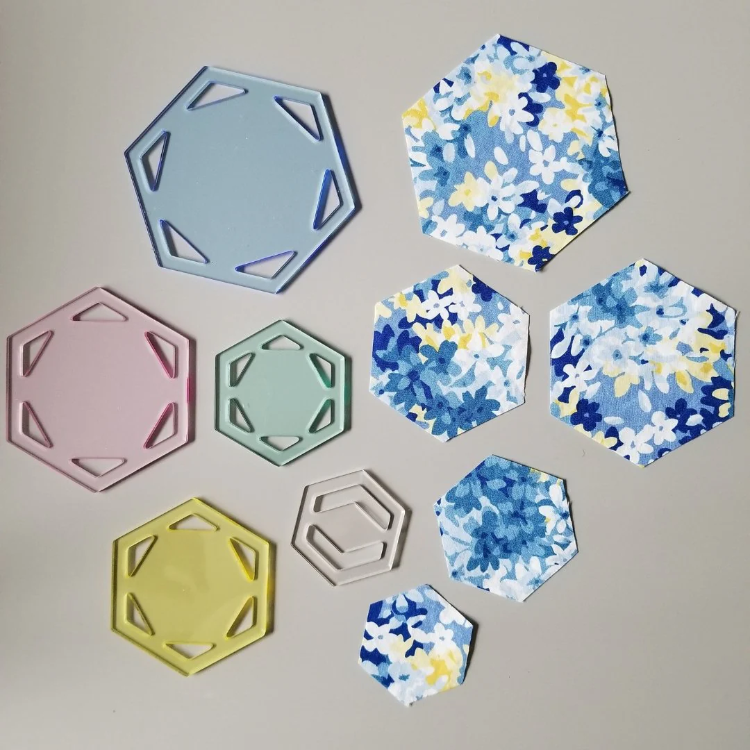 Hexagon Patchwork Template Sets - Two Set Choices Available - Image 10
