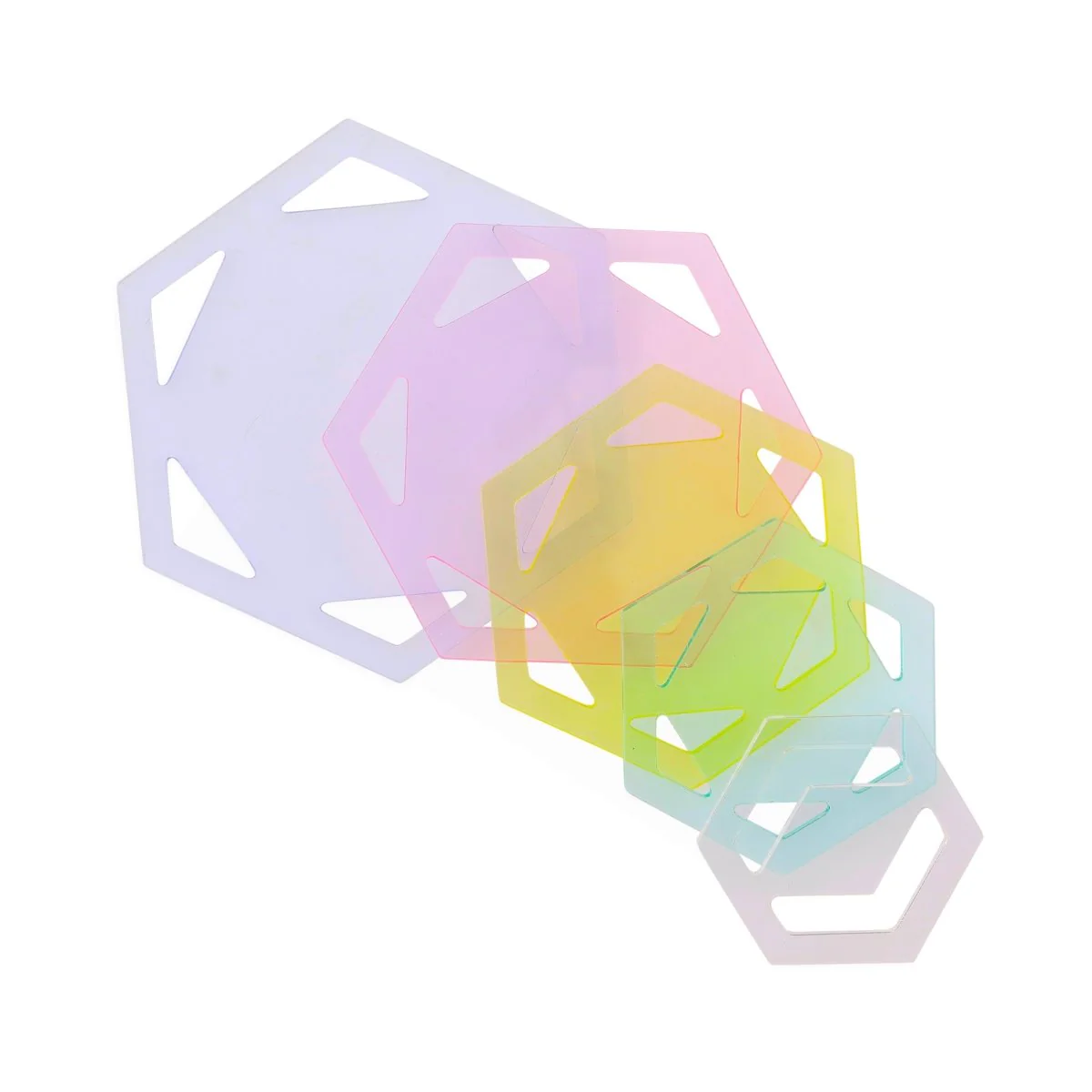 Hexagon Patchwork Template Sets - Two Set Choices Available - Image 3