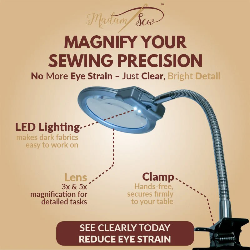 LED Light-Up Magnifier with 1-inch Table Clamp - Image 5
