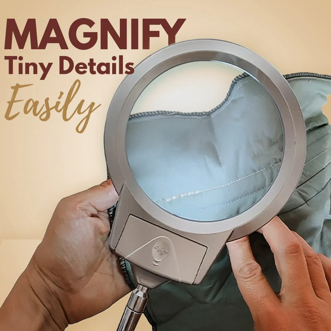 LED Light-Up Magnifier with 1-inch Table Clamp - Image 6