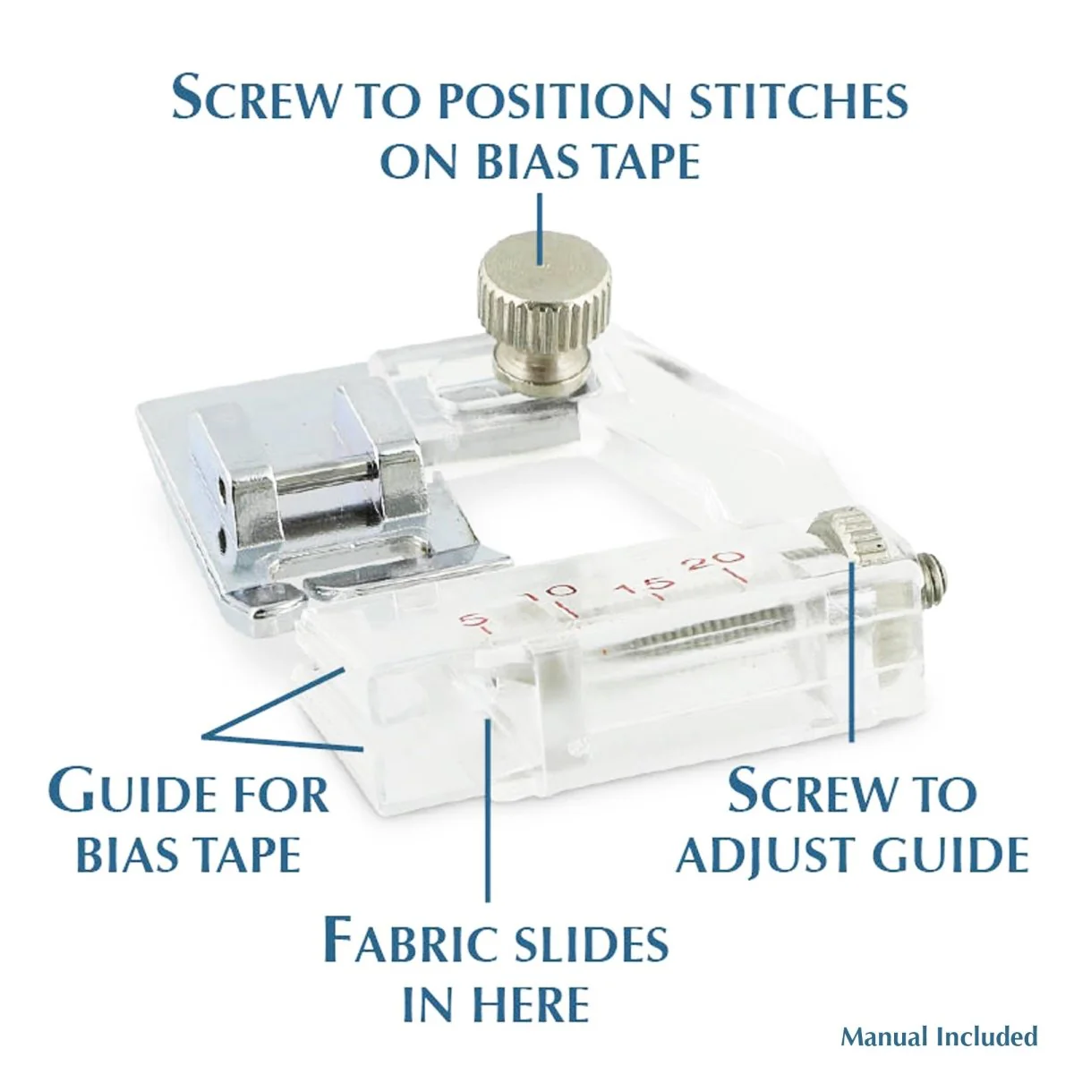 Bias Tape Maker Set - 16pcs with Quilting Awl & Binder Foot - Image 9