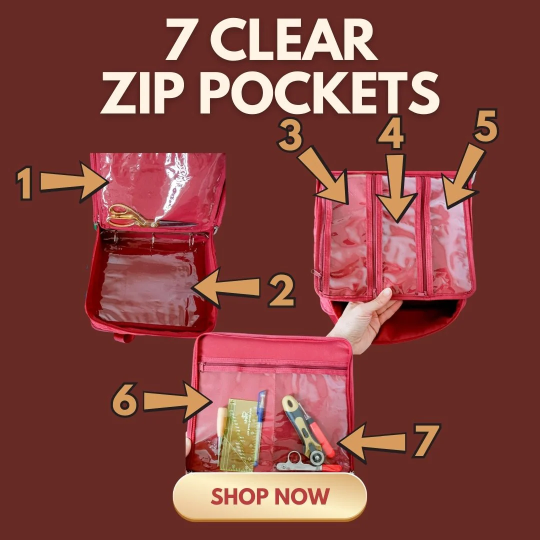 The Carry-All Sewing Organizer - Multi-pocket Binder Bag - Image 12