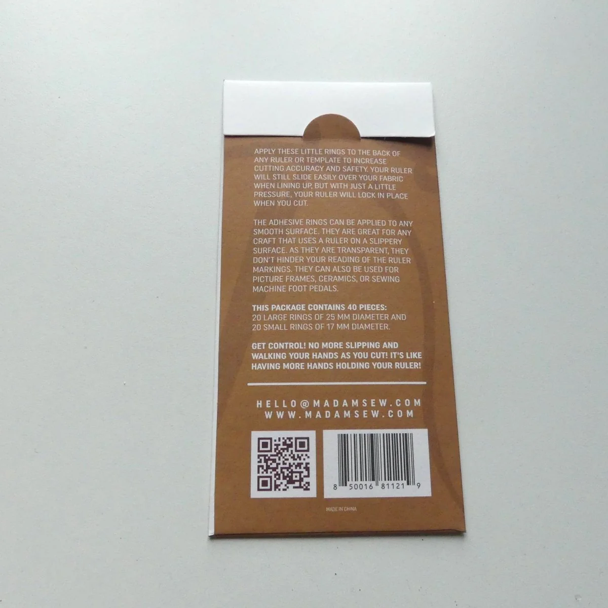 Non-Slip Adhesive Rings for Quilt Rulers and Templates - 40 pcs - Image 6