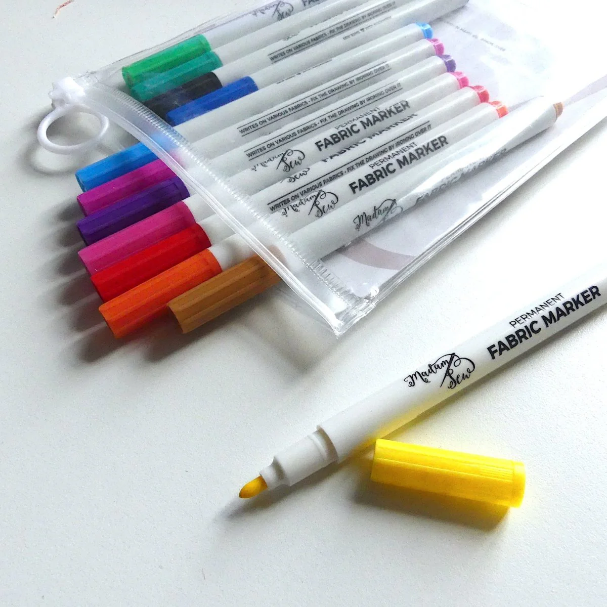 Permanent Fabric Markers - 12 colors in 1 set - Image 3