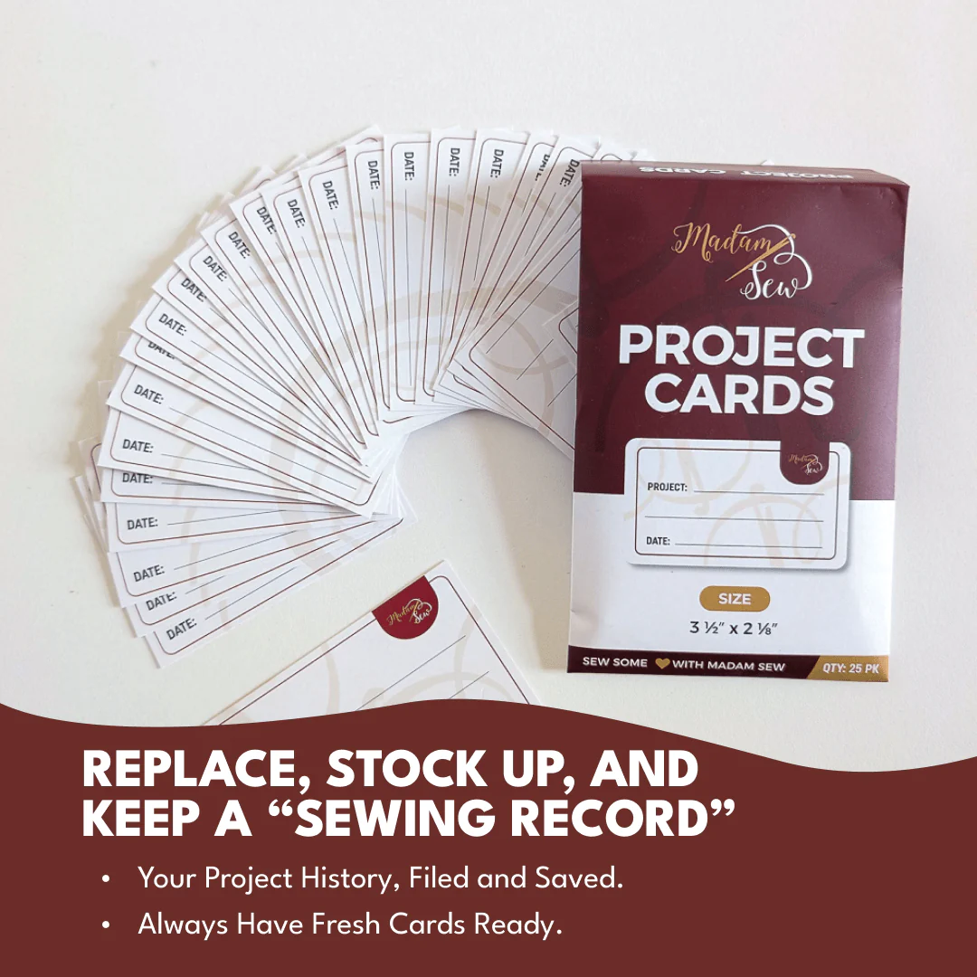 Project Bags (4 Red) - 6 Pack with Project Cards - Image 2
