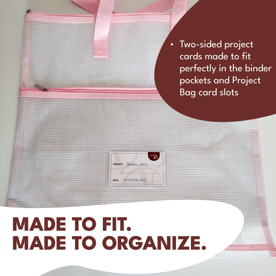 Project Bags (4 Red) - 6 Pack with Project Cards - Image 3