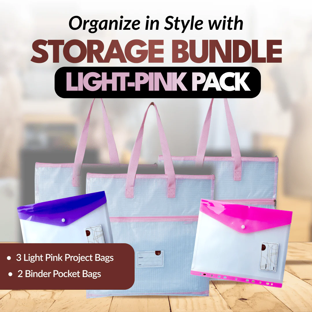 Project Storage Bundle - 5pcs - Light Pink