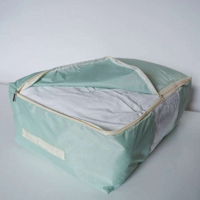 Quilt Storage Bag - Standard Size (22"L x 15"W x 8"H) - Winter Green - Image 6