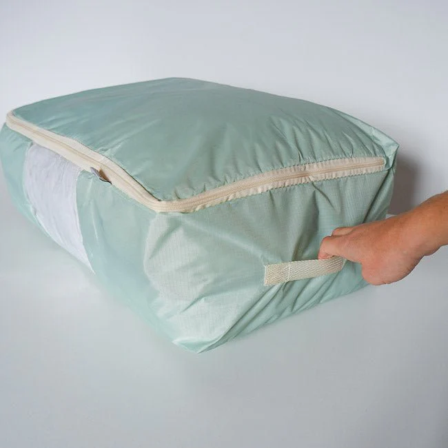 Quilt Storage Bag - Standard Size (22"L x 15"W x 8"H) - Winter Green - Image 9