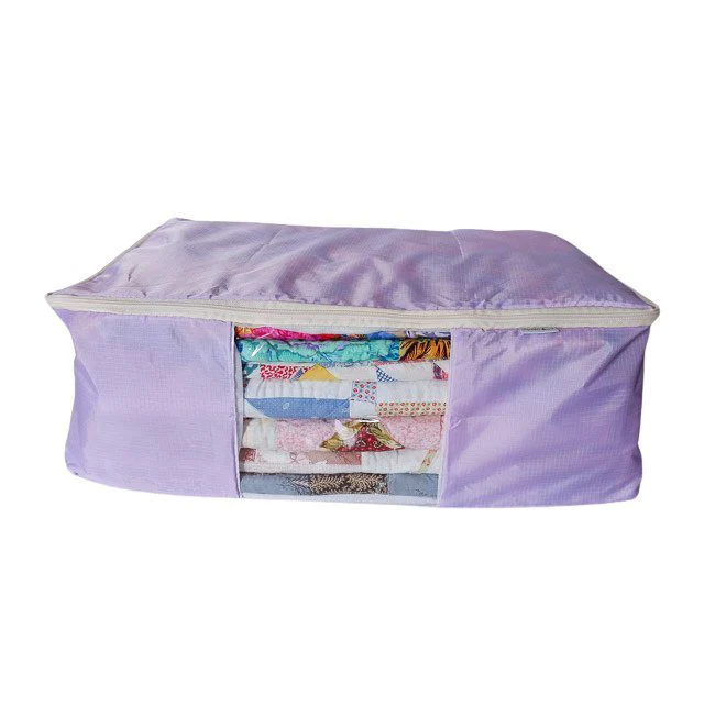 Quilt Storage Bag - Standard Size (22"L x 15"W x 8"H) - Lavender