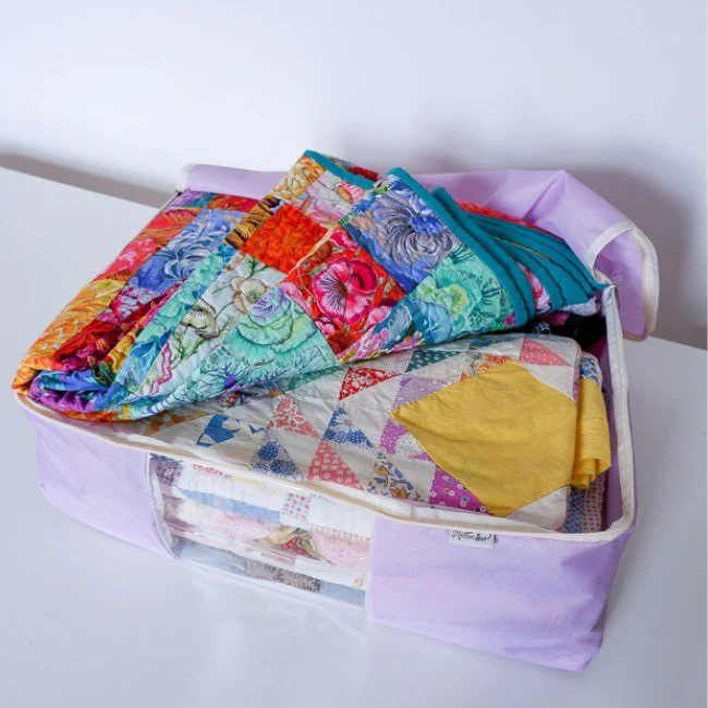 Quilt Storage Bag - Standard Size (22"L x 15"W x 8"H) - Lavender - Image 2