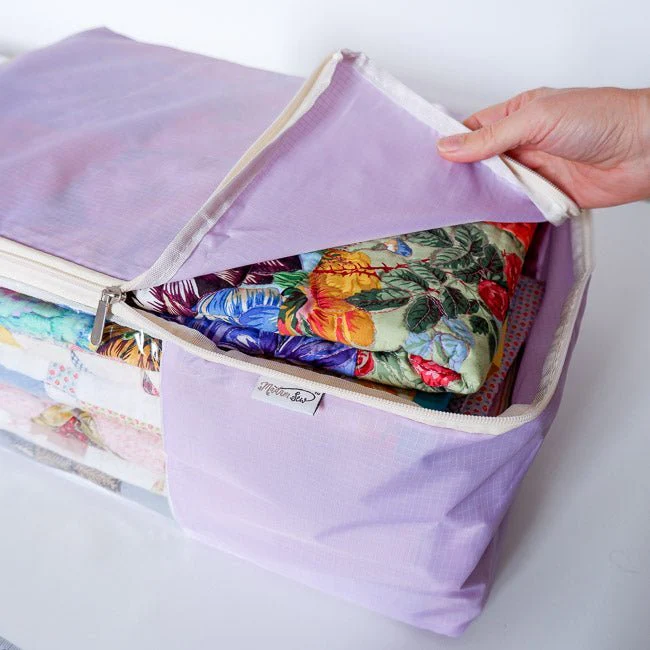 Quilt Storage Bag - Standard Size (22"L x 15"W x 8"H) - Lavender - Image 5