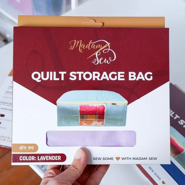 Quilt Storage Bag - Standard Size (22"L x 15"W x 8"H) - Lavender - Image 9