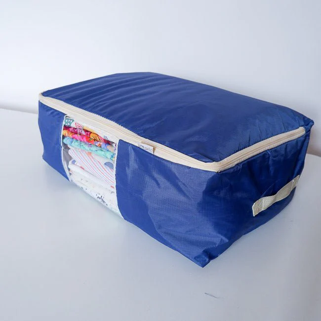 Quilt Storage Bag - Standard Size (22"L x 15"W x 8"H) - Night Fall Blue - Image 3