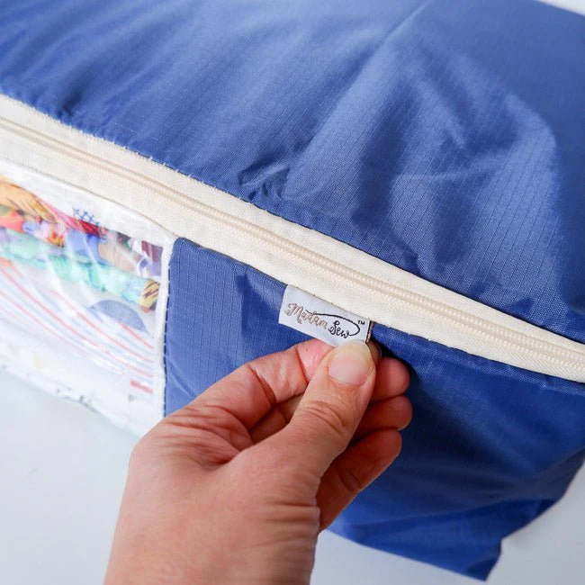 Quilt Storage Bag - Standard Size (22"L x 15"W x 8"H) - Night Fall Blue - Image 4