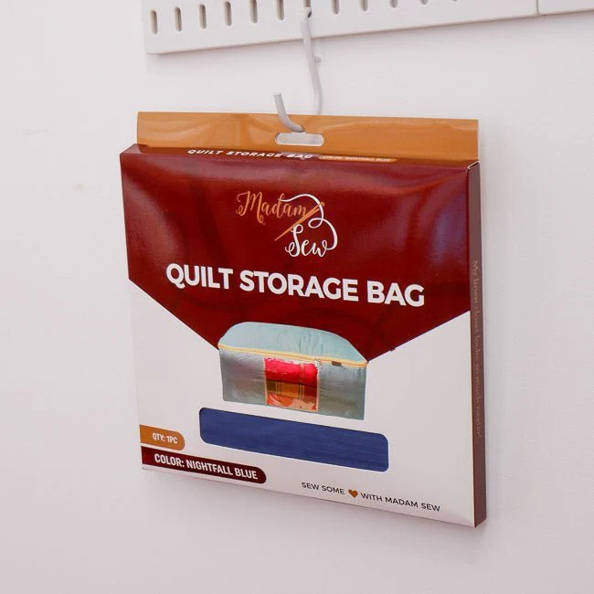 Quilt Storage Bag - Standard Size (22"L x 15"W x 8"H) - Night Fall Blue - Image 7