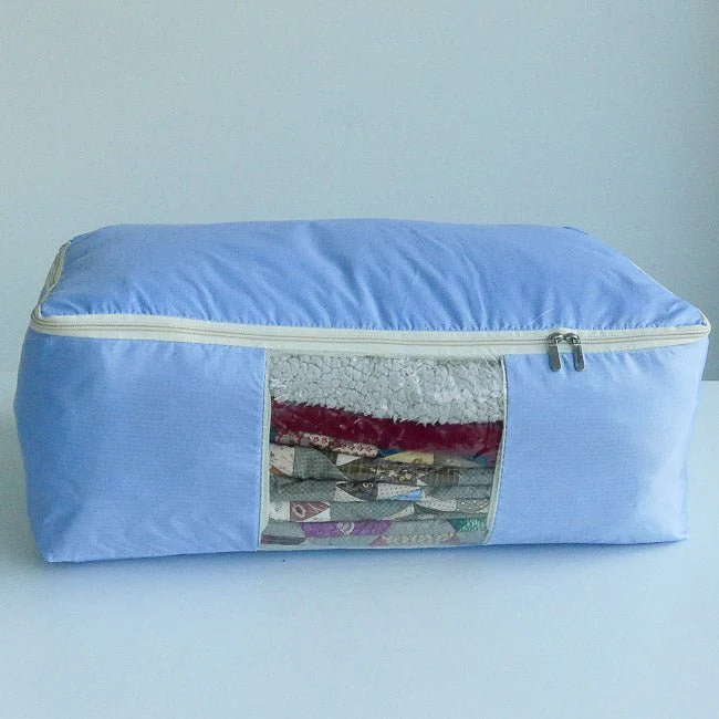 Quilt Storage Bag - Standard Size (22”L x 15”W x 8”H) - Periwinkle - Image 4