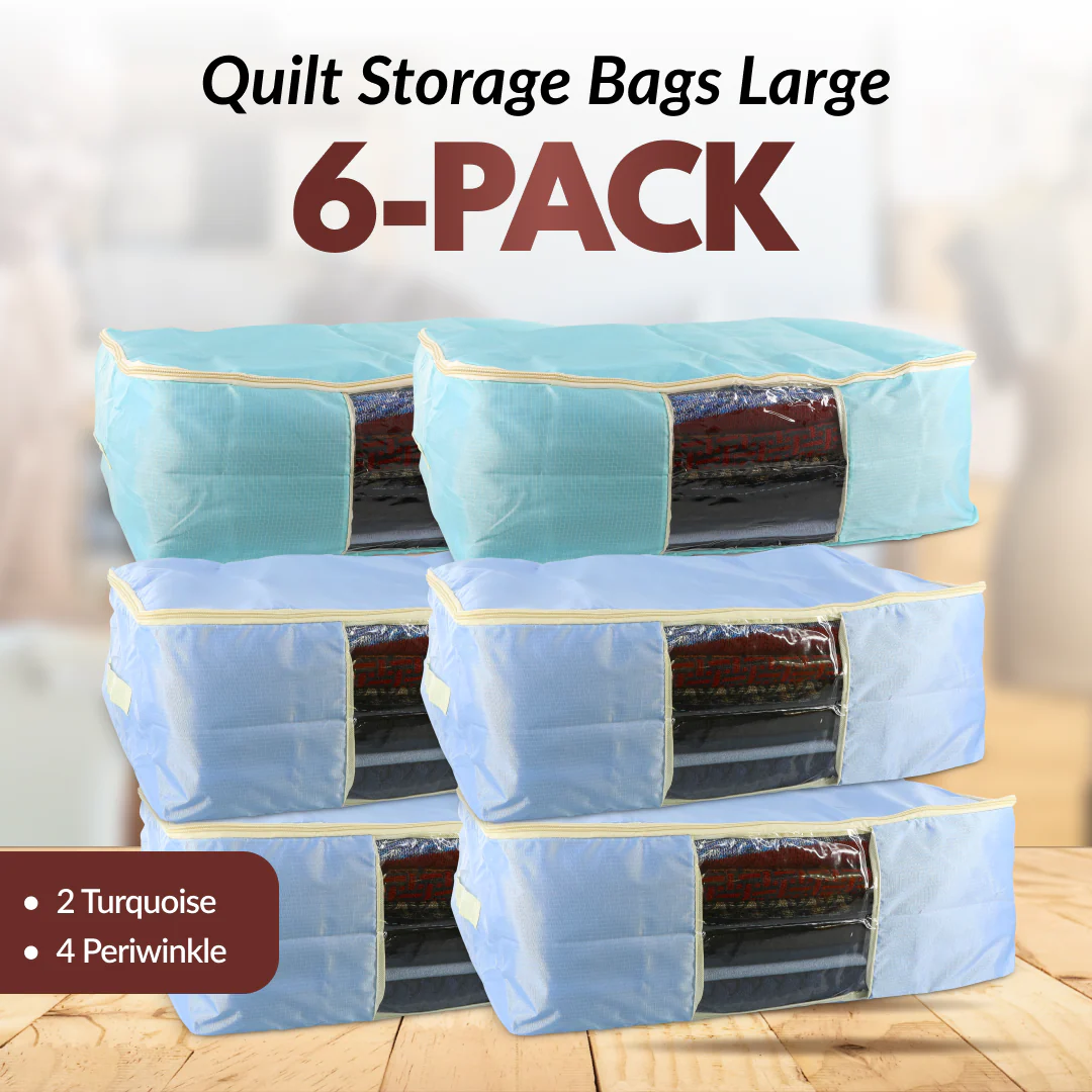 Quilt Storage Bags - 6 Pack - Large Size