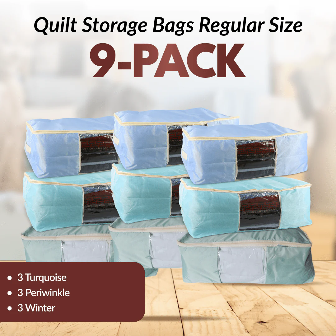 Quilt Storage Bags - 9 Pack - Regular Size