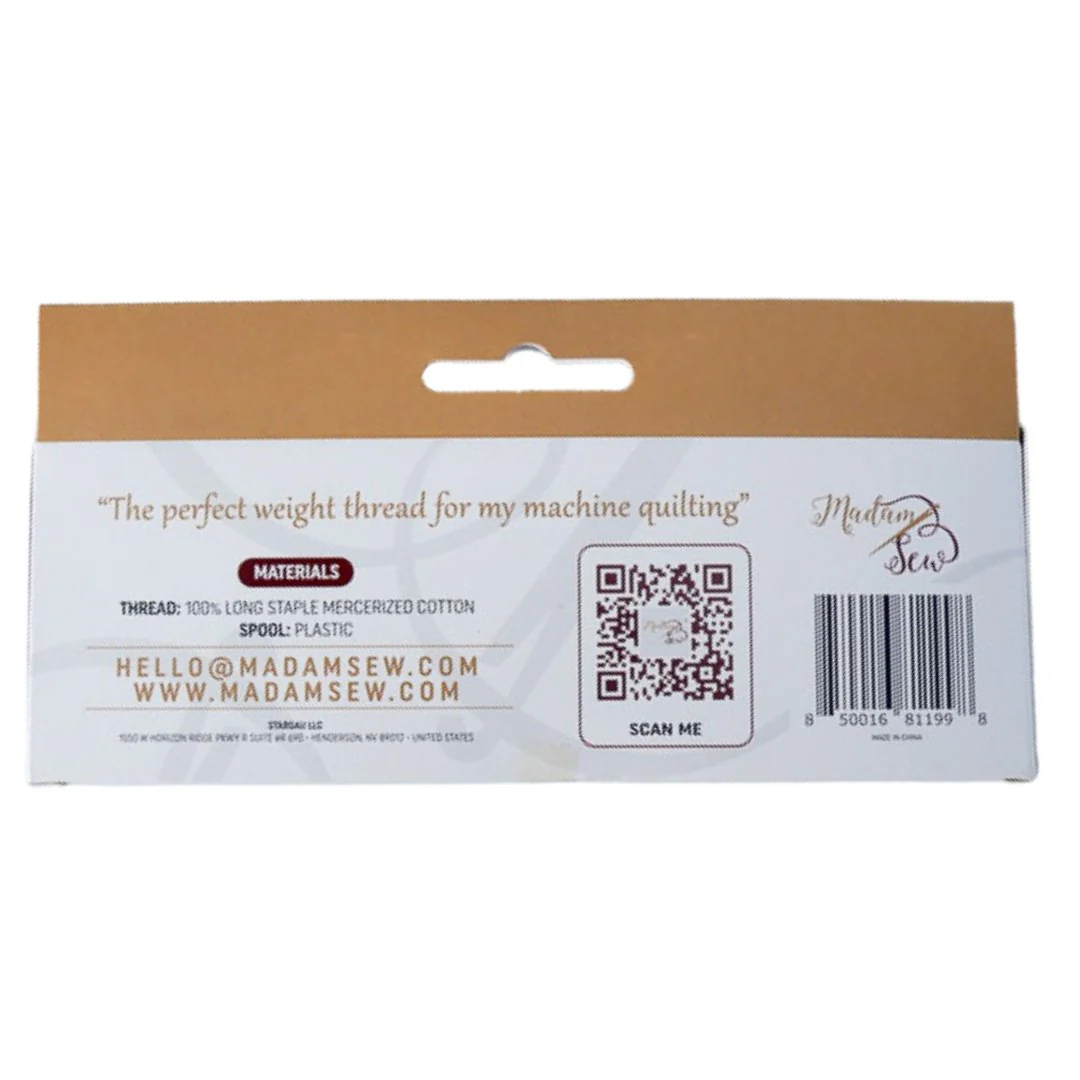 Cotton Thread- For Quilting and Sewing! - Sand & Stone Set - 8 Spools, 180 Yards Each - Image 8