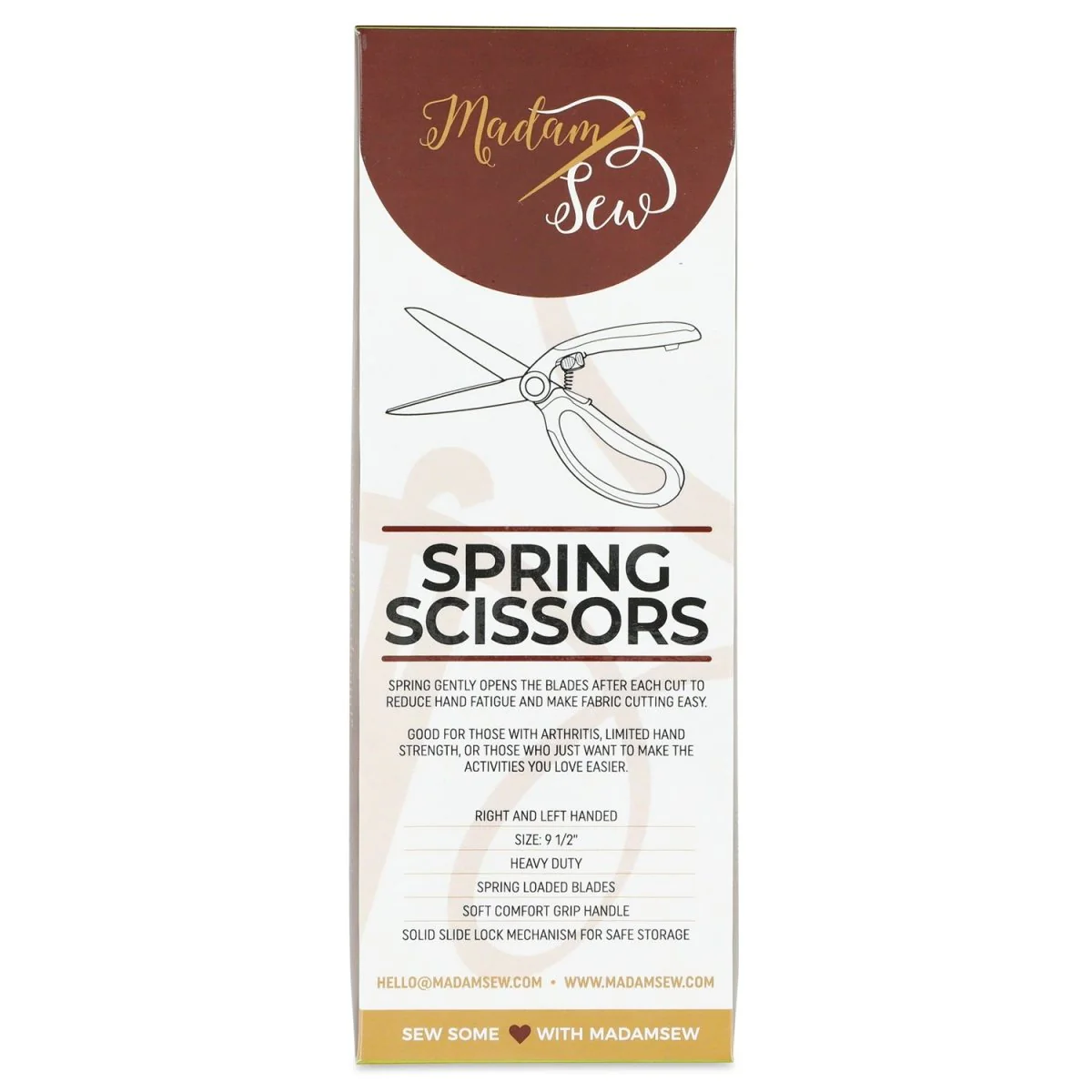Spring Loaded Fabric Scissors for Sewing - Image 6