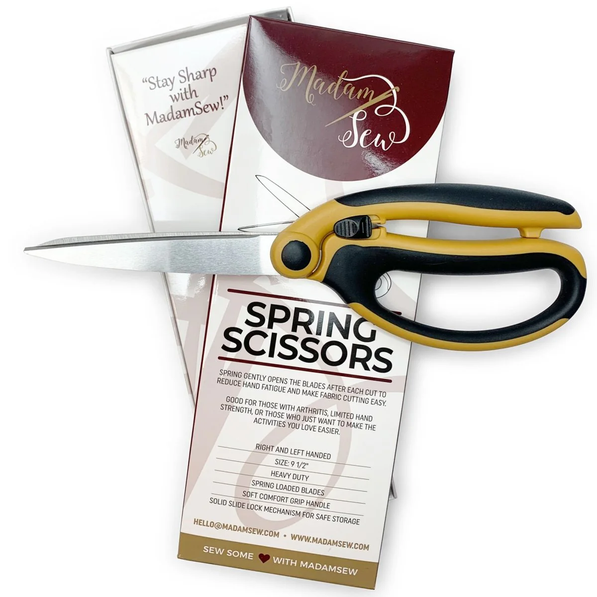 Spring Loaded Fabric Scissors for Sewing - Image 7
