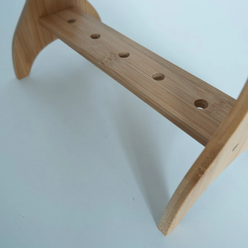 Bamboo Desktop Scissors Stand - Holds up to 5 pairs of shears - Image 9